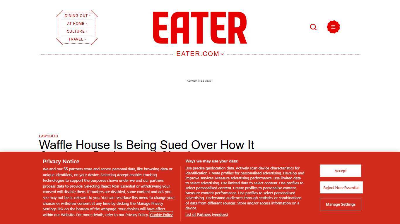 Waffle House Is Being Sued Over How It Conducts Background Checks Eater