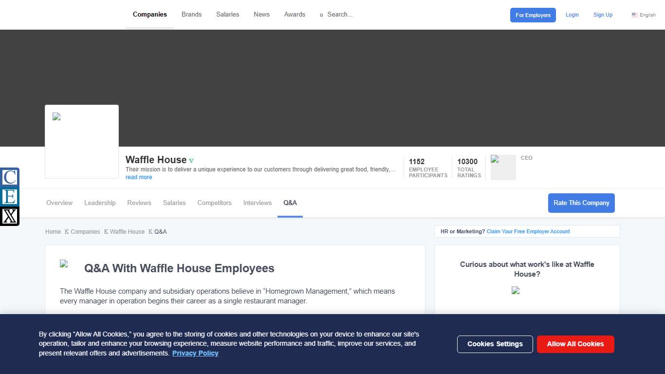 Working At Waffle House - Ask a Question Comparably
